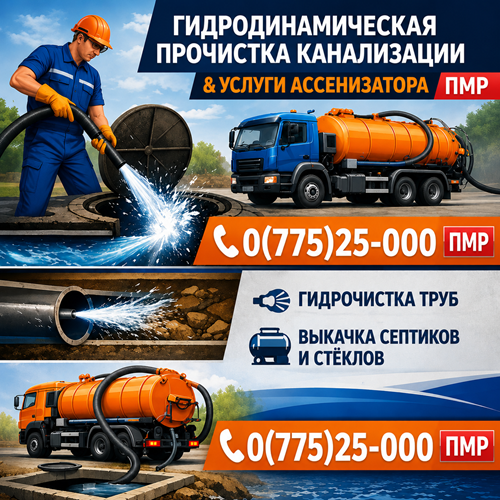 Откачка Жижи и Ила ПМР – Современный Илосос | Тирасполь и  Бендеры